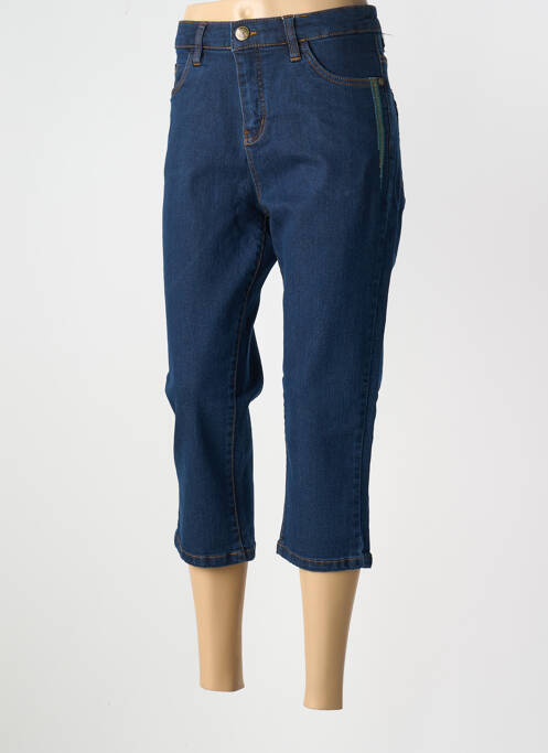 Pantacourt bleu fonce SHEEGO pour femme