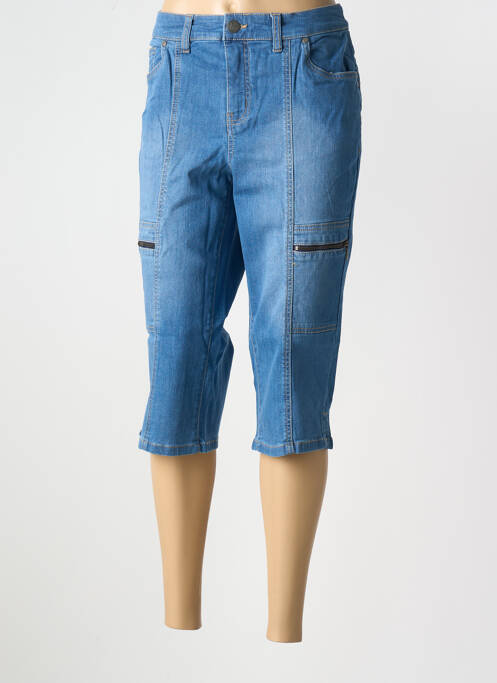 Pantacourt bleu SHEEGO pour femme