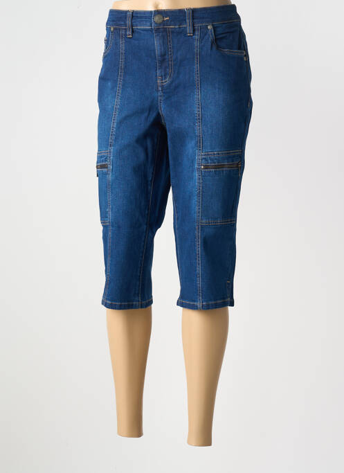 Pantacourt bleu fonce SHEEGO femme