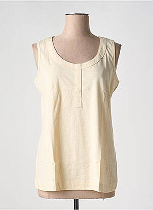 Débardeur coupe droite sans manche beige SHEEGO femme