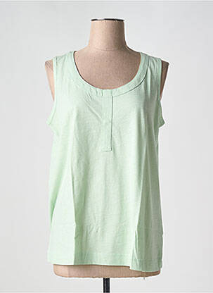 Débardeur coupe droite sans manche vert SHEEGO femme