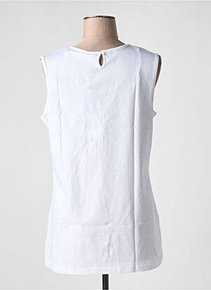 Débardeur coupe droite sans manche blanc SHEEGO femme