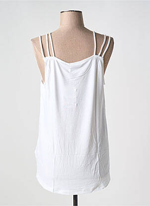 Débardeur tissage jersey sans manche blanc SHEEGO femme