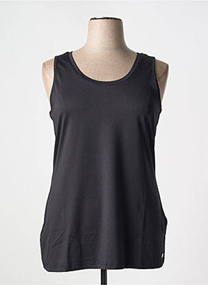 Débardeur coupe droite sans manche noir SHEEGO femme