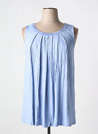 Débardeur tissage jersey sans manche bleu SHEEGO femme