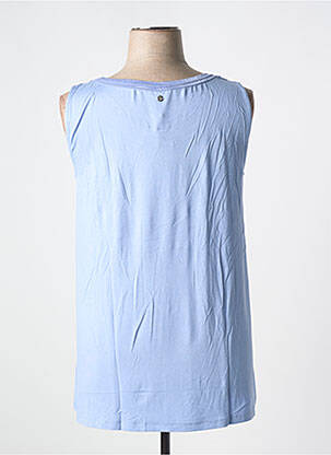 Débardeur tissage jersey sans manche bleu SHEEGO femme