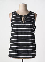 Débardeur coupe droite sans manche noir SHEEGO femme