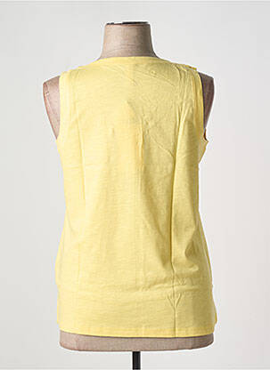 Débardeur col v sans manche jaune SHEEGO femme
