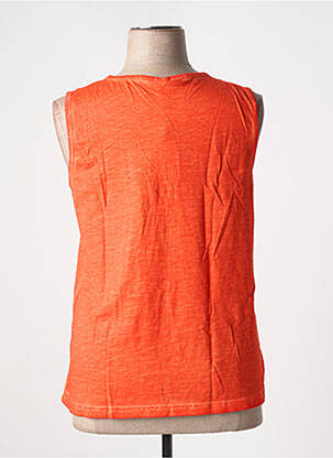 Débardeur coupe droite sans manche orange SHEEGO femme