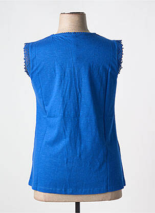 Débardeur coupe droite sans manche bleu SHEEGO femme