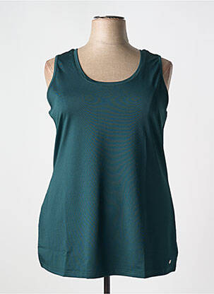 Débardeur stretch sans manche vert SHEEGO femme