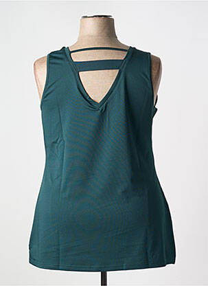 Débardeur stretch sans manche vert SHEEGO femme