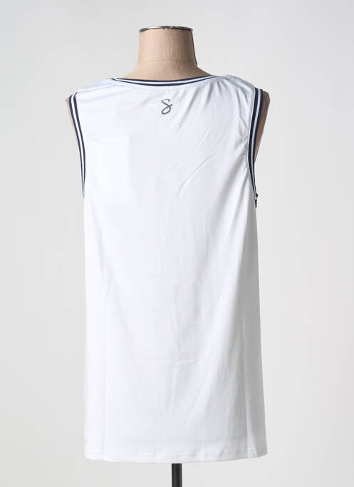 Débardeur coupe droite sans manche blanc SHEEGO femme