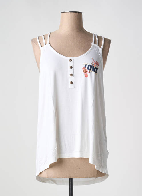 Débardeur blanc SHEEGO femme