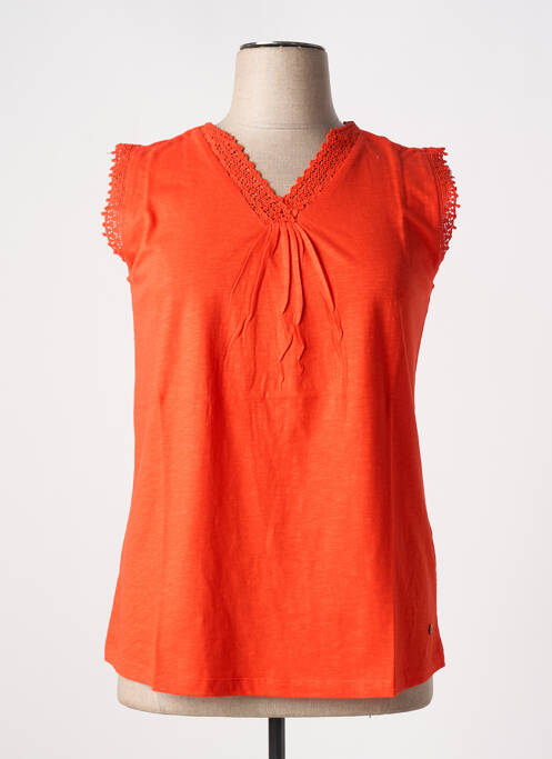 Débardeur orange SHEEGO pour femme