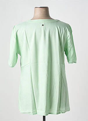T-shirt coupe droite manches courtes vert SHEEGO femme