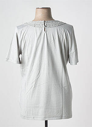T-shirt coupe droite manches courtes gris SHEEGO femme