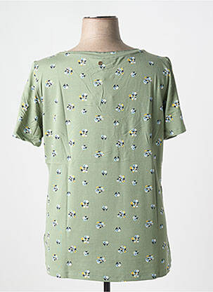 T-shirt coupe droite manches courtes vert SHEEGO femme