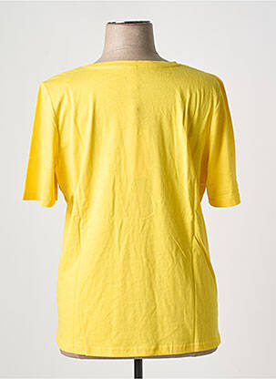 T-shirt imprimé fantaisie manches courtes jaune SHEEGO femme