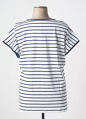 T-shirt coupe droite manches courtes bleu SHEEGO femme