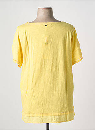 Top stretch manches courtes jaune SHEEGO femme