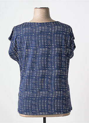 T-shirt coupe droite manches courtes bleu SHEEGO femme