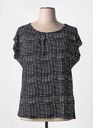 T-shirt coupe droite manches courtes noir SHEEGO femme