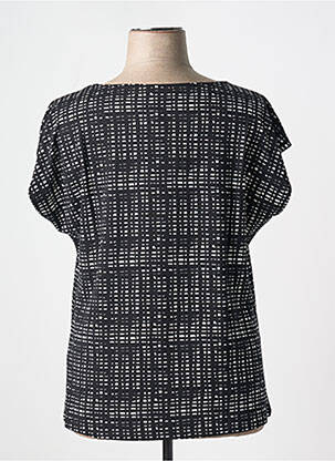 T-shirt coupe droite manches courtes noir SHEEGO femme