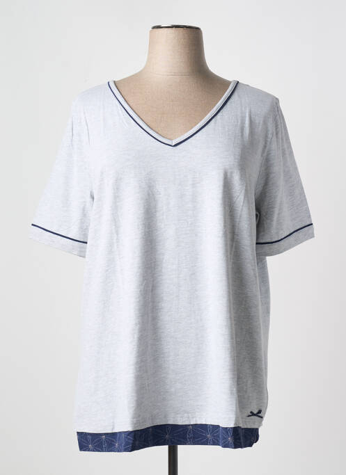 T-shirt gris SHEEGO pour femme