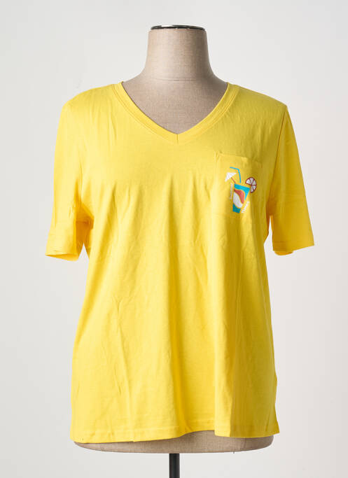 T-shirt jaune SHEEGO pour femme