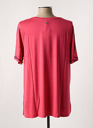 Top tissage jersey manches courtes rouge SHEEGO femme