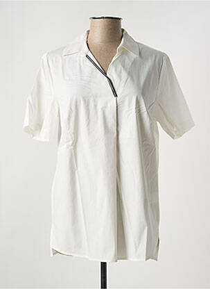 Blouse manches courtes manches courtes blanc SHEEGO femme