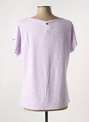 T-shirt imprimé fantaisie manches courtes violet SHEEGO femme