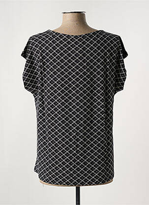 T-shirt imprimé fantaisie manches courtes noir SHEEGO femme