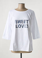 Top blanc SHEEGO pour femme seconde vue