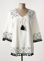 Tunique manches longues blanc SHEEGO pour femme seconde vue