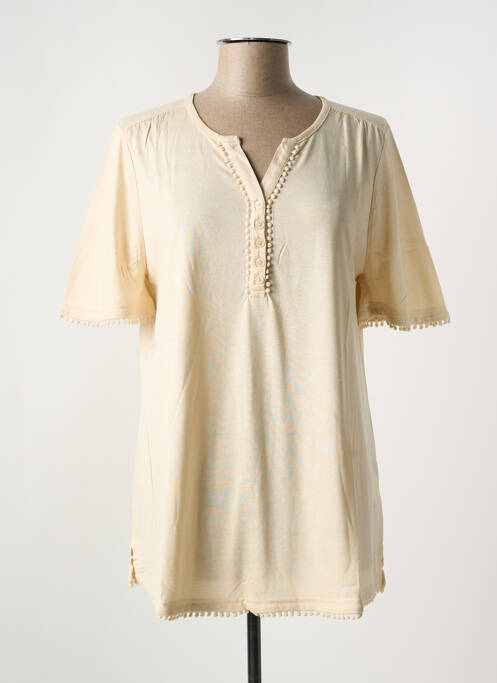 Top beige SHEEGO pour femme