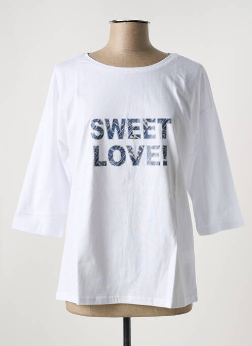 Top blanc SHEEGO pour femme