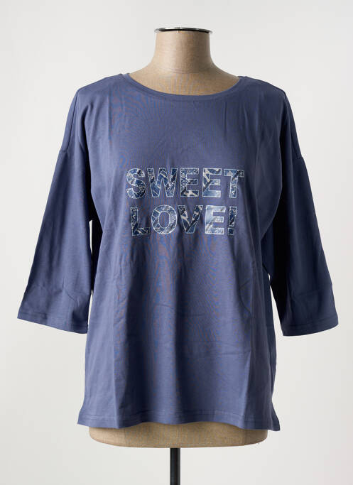 Top bleu SHEEGO pour femme