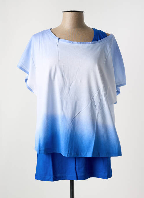 Top bleu SHEEGO pour femme
