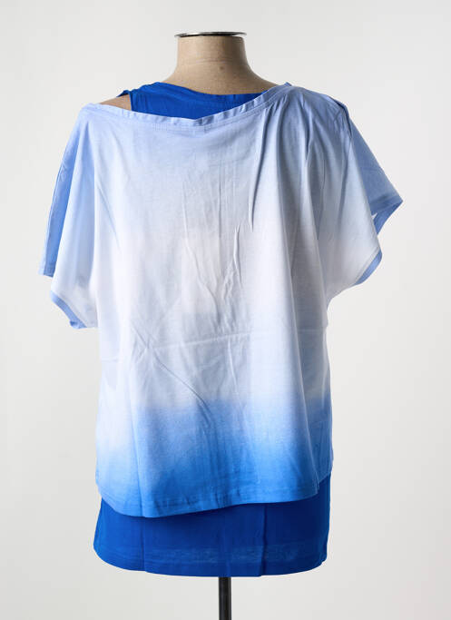 Top bleu SHEEGO pour femme