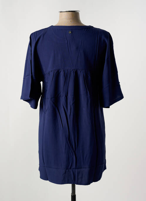 Tunique manches courtes bleu SHEEGO pour femme