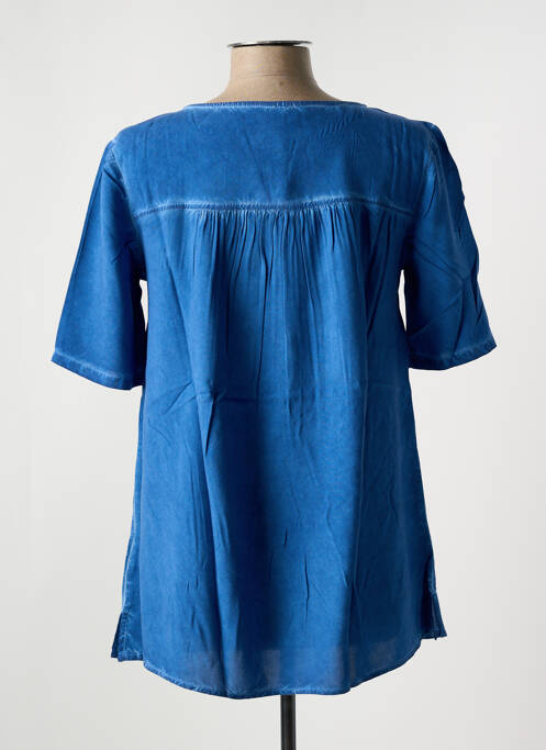 Tunique manches courtes bleu SHEEGO pour femme