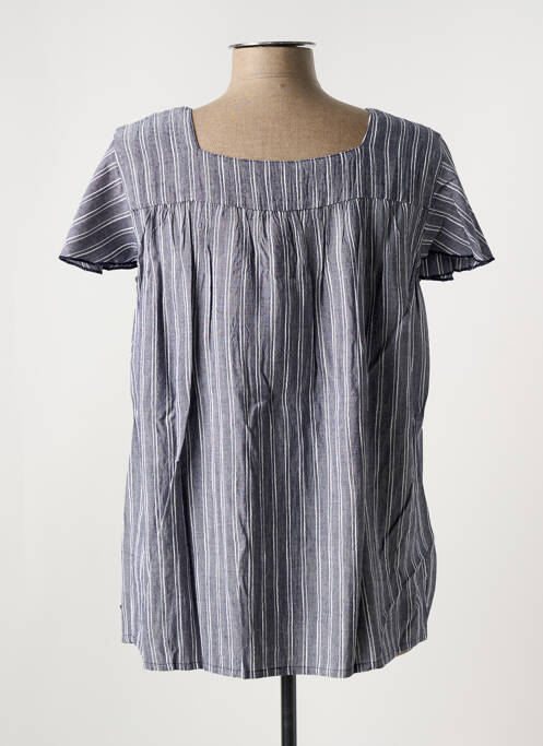 Tunique manches courtes bleu SHEEGO pour femme