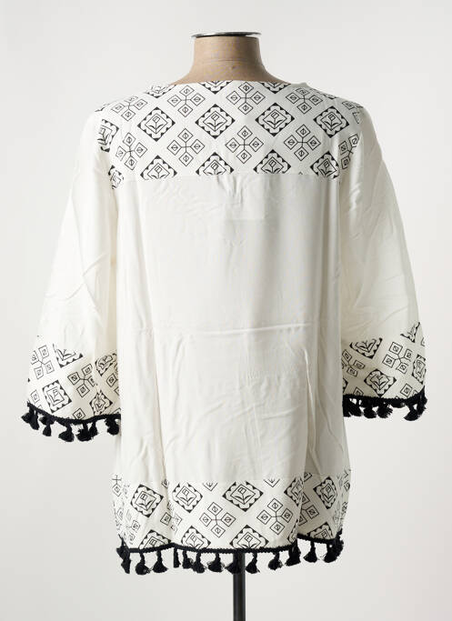 Tunique manches longues blanc SHEEGO pour femme