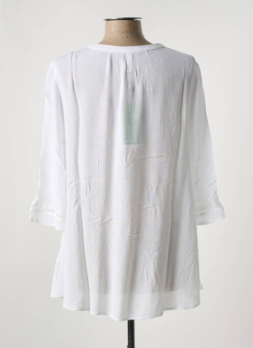 Tunique manches longues blanc SHEEGO pour femme