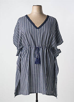 Robe de plage coupe cintrée bleu SHEEGO femme