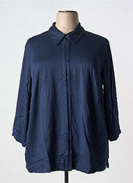 Chemisier coupe cintrée manches 3/4 bleu SHEEGO femme