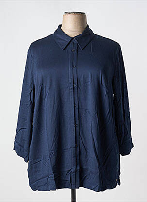 Chemisier coupe cintrée manches 3/4 bleu SHEEGO femme
