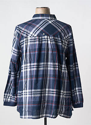Tunique manches longues col chemisier bleu SHEEGO femme
